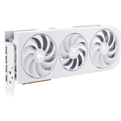Видеокарта AMD Radeon RX 9070 XT 16GB GDDR6 Hellhound Spectral White PowerColor (RX9070XT 16G-L/OC/WHITE)
