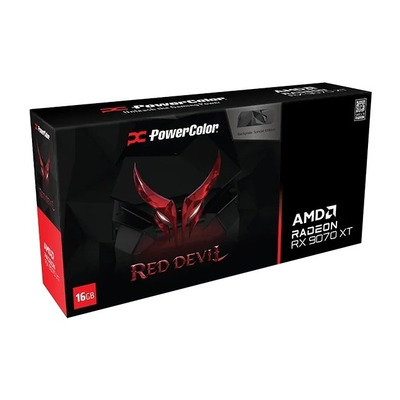 Видеокарта AMD Radeon RX 9070 XT 16GB GDDR6 Red Devil Backplate Special Edition PowerColor (RX9070XT 16G-E/OC/BP)