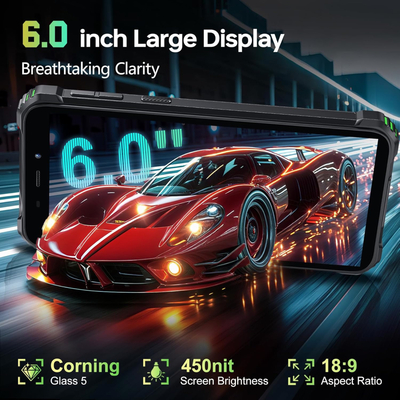 Смартфон Oukitel G3 6" HD+ /4GB/128GB T310 /6300mAh /13+5Мп/ IP69K/Black