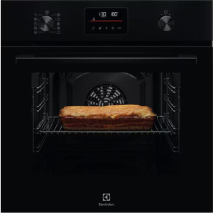 Духова шафа Electrolux електрична, 65л, A+, дисплей, конвекція, піроліз, телескопічні напрямні, чорний