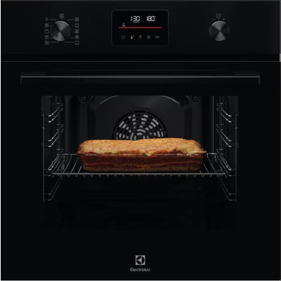 Духова шафа Electrolux електрична, 65л, A+, дисплей, конвекція, піроліз, телескопічні напрямні, чорний