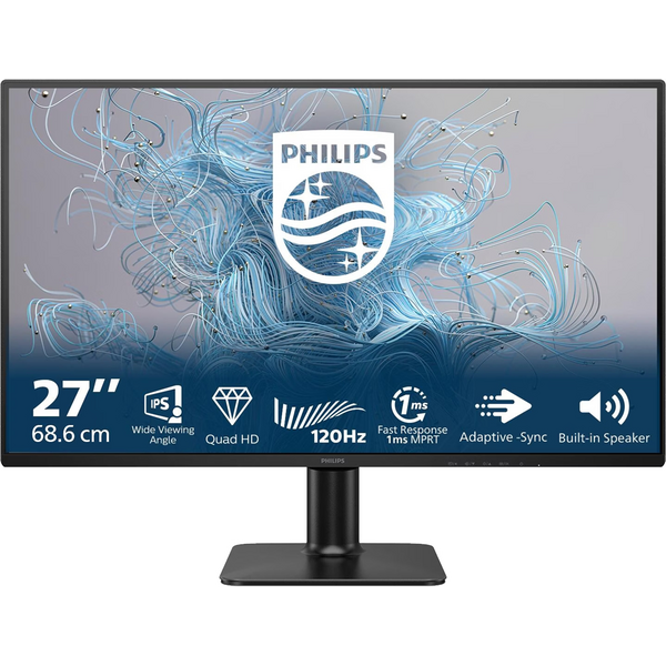 TFT 27 Philips 27E2N2500, QHD IPS, 120hz, HDMI, DP, чорний