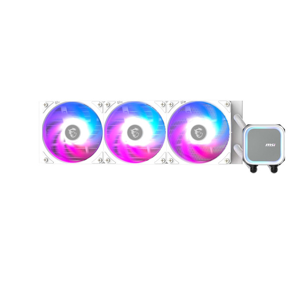 Система водяного охлаждения MSI MAG CoreLiquid A13 360 WH; Intel: LGA1851/1700, AMD: AM5/AM4, 394x119.6x27 мм, 3-pin