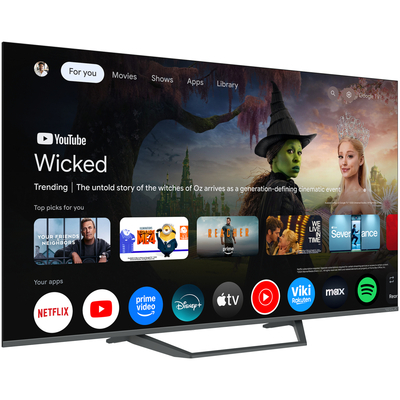 Телевизор Tesla Q50E655GUS/ 50"/ 4K UHD (3840x2160)/ 60 Гц/ со Smart TV/ 2 х 12 Вт/ wi-fi/ bluetooth/ Google TV/ серый