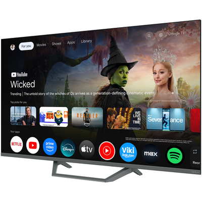 Телевизор Tesla Q50E655GUS/ 50"/ 4K UHD (3840x2160)/ 60 Гц/ со Smart TV/ 2 х 12 Вт/ wi-fi/ bluetooth/ Google TV/ серый