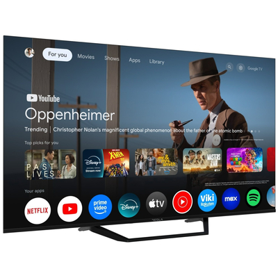 Телевизор Tesla 55E655BUS/ 55"/ 4K UHD (3840x2160)/ 60 Гц/ со Smart TV/ 2 х 12 Вт/ wi-fi/ bluetooth/ Google TV/ черный