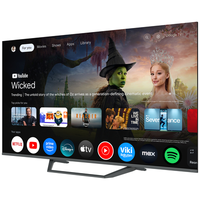 Телевизор Tesla Q55E655GUS/ 55"/ 4K UHD (3840x2160)/ 60 Гц/ со Smart TV/ 2 х 12 Вт/ wi-fi/ bluetooth/ Google TV/ серый