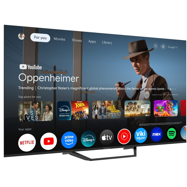 Телевизор Tesla 65E655BUS/ 65"/ 4K UHD (3840x2160)/ 60 Гц/ со Smart TV/ 2 х 12 Вт/ wi-fi/ bluetooth/ Google TV/ черный