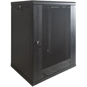 Шафа EServer 12U 600х350х637 скло, чорна