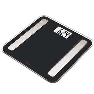 Ваги Beurer підлогові діагностичні, 180кг, підсвіч., дисплея, 1хCR2032, скло,чорний