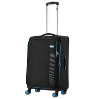 Валіза 2E, Trek, поліестер, середня, 64/78л, TSA, 4 колеса, EXP, чорний