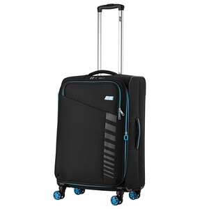 Валіза 2E, Trek, поліестер, середня, 64/78л, TSA, 4 колеса, EXP, чорний