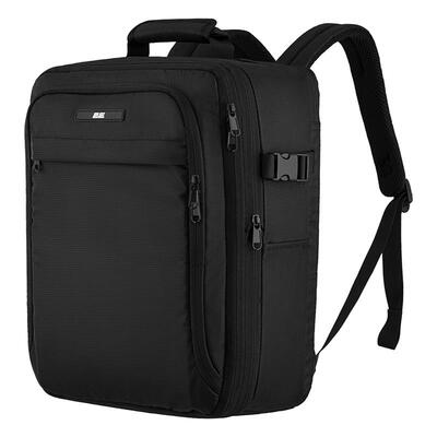 Рюкзак дорожній 2Е, Cabin size, поліестр, EXP, 17/23л, з відсіком для ноутбука 16", чорний
