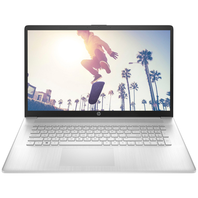 Ноутбук HP 17-cp2030ua 17.3" FHD IPS AG, AMD R3-7320U, 8GB, F512GB, UMA, DOS, сріблястий