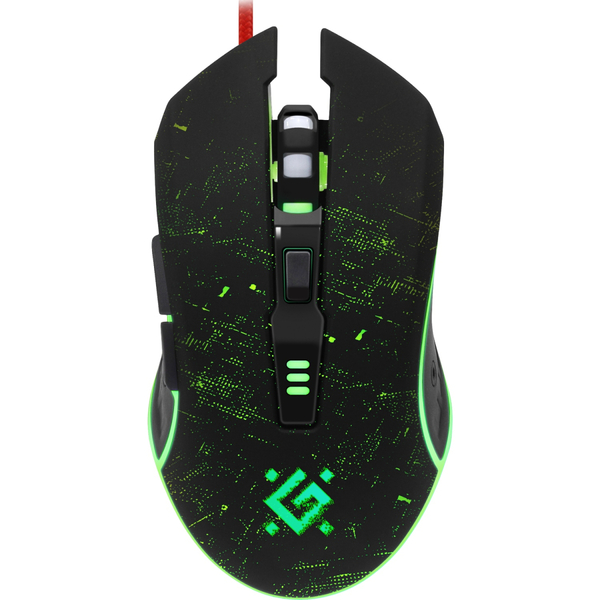 Мишка Defender Draglen GM-907 ігрова, 7200dpi., 6кн., чорна