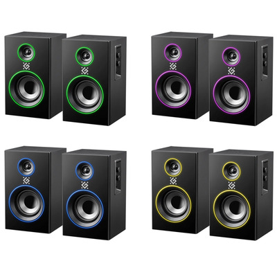 Акустична система 2.0 Solar 20 20Вт  Bluetooth 5.0+3,5мм, RGB підсвітка, чорна