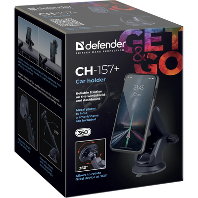 Автомобільне кріплення Defender CH-157+  магніт, на панель/скло,  7"