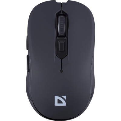 Мишка Defender Gassa MM-105, бездротова, 6 кн., 1600 dpi, безшумна чорна