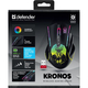 Мишка Defender Kronos GM-695, бездротова, ігрова, 7кн., 1600 dpi., 400 mAh, чорна