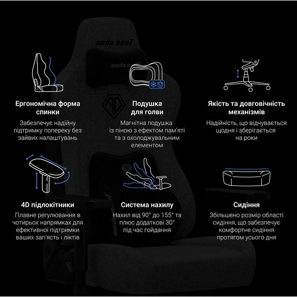 Кресло для геймеров Anda Seat Kaiser 3E XL Maroon (AD23YC-XL-09-A-PV/C-A01)