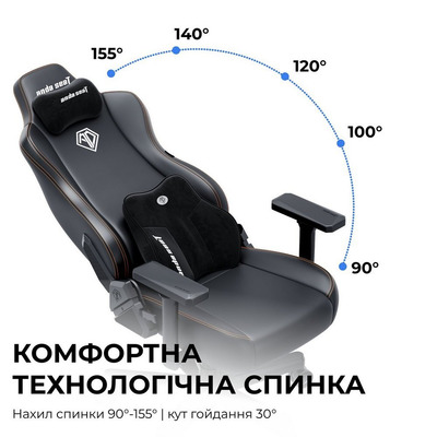 Кресло для геймеров Anda Seat Kaiser 3E XL Maroon (AD23YC-XL-09-A-PV/C-A01)