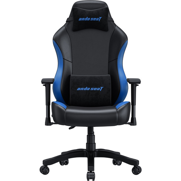 Кресло для геймеров Anda Seat Luna Size L PVC Black/Blue (AD18-48-BS-PV)