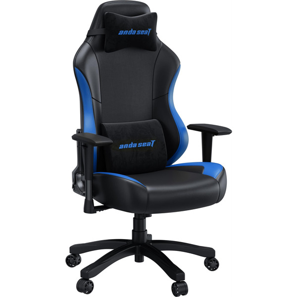 Кресло для геймеров Anda Seat Luna Size L PVC Black/Blue (AD18-48-BS-PV)