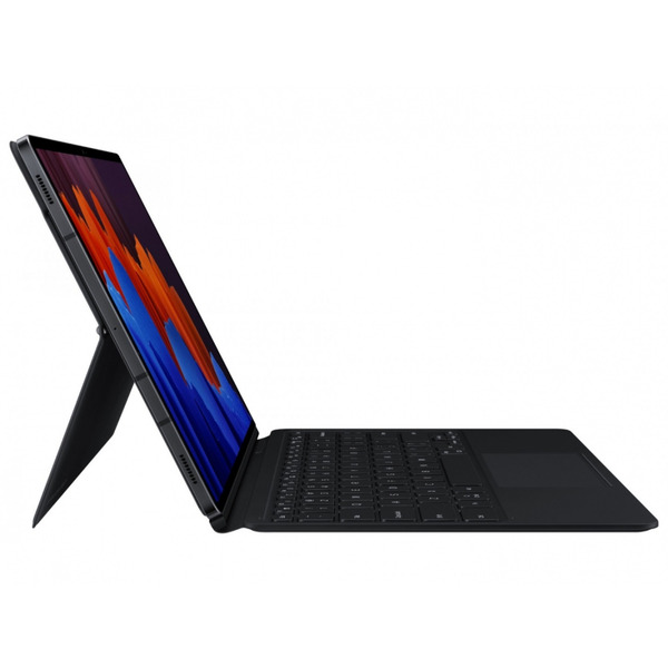 Чехол-клавиатура Samsung Book Cover Keyboard для Samsung Galaxy Tab S7+ 12.4 SM-T970/SM-T795/SM-T976 / Galaxy Tab S8+ 12.4 SM-X800/SM-X806 Black (EF-DT970BBRGRU)