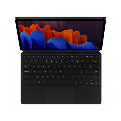 Чехол-клавиатура Samsung Book Cover Keyboard для Samsung Galaxy Tab S7+ 12.4 SM-T970/SM-T795/SM-T976 / Galaxy Tab S8+ 12.4 SM-X800/SM-X806 Black (EF-DT970BBRGRU)