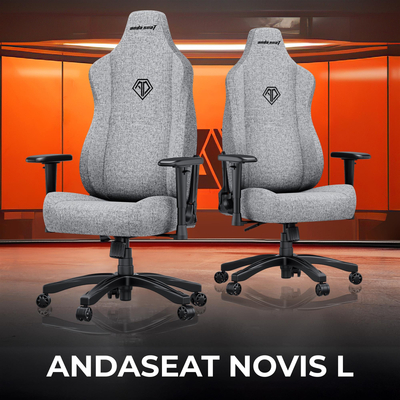 Кресло для геймеров Anda Seat Novis Size L Gray Fabric (AD23-L-01-G-F)