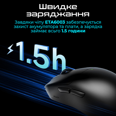 Мышь беспроводная RAWM ES21 Black