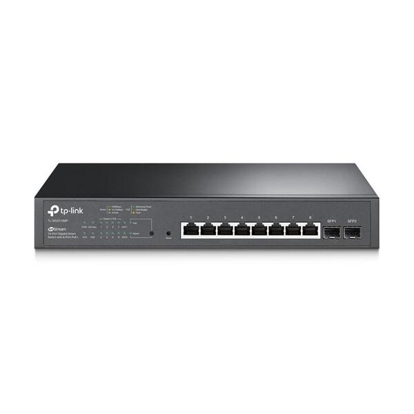 Коммутатор TP-Link TL-SG2210MP (8xGE PoE+, 2xSFP, web smart, max PoE 150W)
