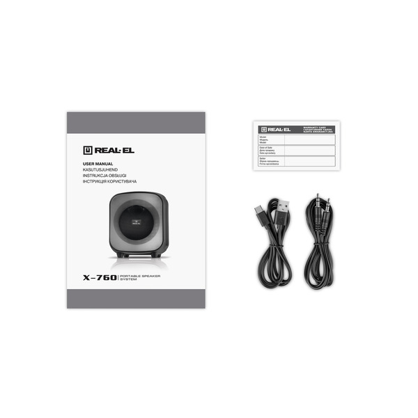 Портативна колонка REAL-EL X-760 Black