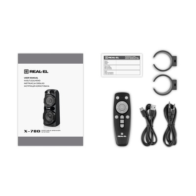 Портативна колонка REAL-EL X-780 Black (EL121600030)