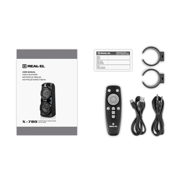 Портативна колонка REAL-EL X-780 Black (EL121600030)