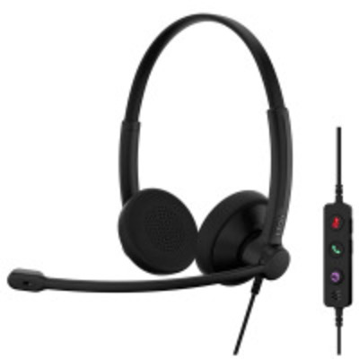 Гарнітура комп'ютерна стерео On-Ear EPOS IMPACT 100 MS, USB C + A, Microsoft Teams, односпрямований, 2м, Чорний