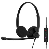Навушники On-Ear EPOS IMPACT 100 MS, USB C + A, Microsoft Teams, односпрямований, 2м, Чорний