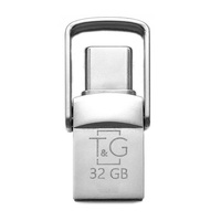 Флеш-накопитель USB 2.0 32GB Type-C T&amp;G 104 Metal Series Silver (TG104TC-32G)