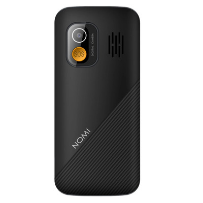 Мобильный телефон Nomi i1820 Dual Sim Black; 1.77" (160x128) TFT / кнопочный моноблок / ОЗУ 32 МБ / 32 МБ встроенной + microSD до 32 ГБ / камера 0.3 Мп / 2G (GSM) / Bluetooth / 120х53х13.5 мм, 115 г / 1000 мАч / черный