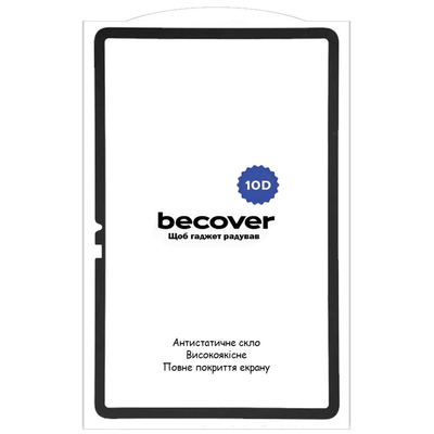 Защитное стекло BeCover 10D для Xiaomi Pad 7 / 7 Pro 11.2" Black (713008)