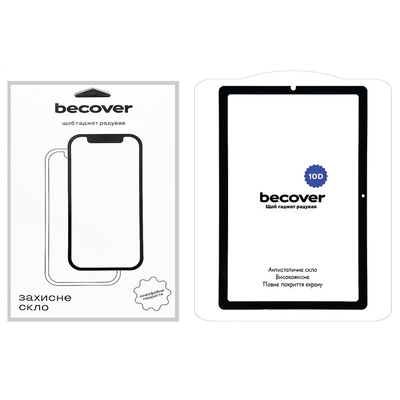 Защитное стекло BeCover для Samsung Galaxy Tab S6 Lite (2024) 10.4" P620/P625/P627 10D Black (710802)