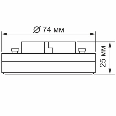 LED лампа VIDEX GX53 12W 4100K 220V, VL-GX53-12534
