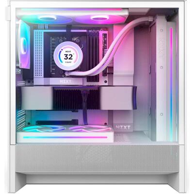 Корпус NZXT H5 Flow RGB White (CC-H52FW-R1) без БП