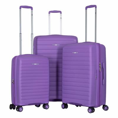 Набір валіз 2E, Aero, поліпропілен, (L+M+S),TSA, 4 колеса, EXP, лавандовий