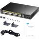 Комутатор Cudy GS1026PS2, 24-Gigabit PoE+ Switch with 2 Uplink Gig Ports and 2 Gig SFP Slots 300W
