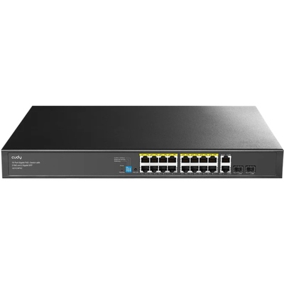 Комутатор Cudy GS1018PS2, 16-Port Gigabit PoE+ Switch with 2 Uplink Gigabit Ports and 2 Gigabit SFP