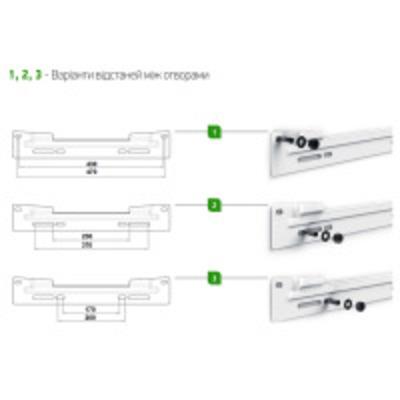 Універсальна монтажна пластина Tesy