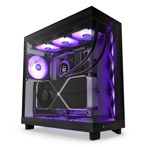 Корпус NZXT H6 Flow RGB Black (CC-H61FB-R1) без БП