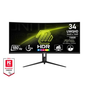 Монітор MSI 34" MAG 342CQR-E2 2xHDMI, DP, Audio, VA, 3440x1440, 21:9, 180Hz, 1ms, sRGB 119%, CURVED, FreeSync, HAS