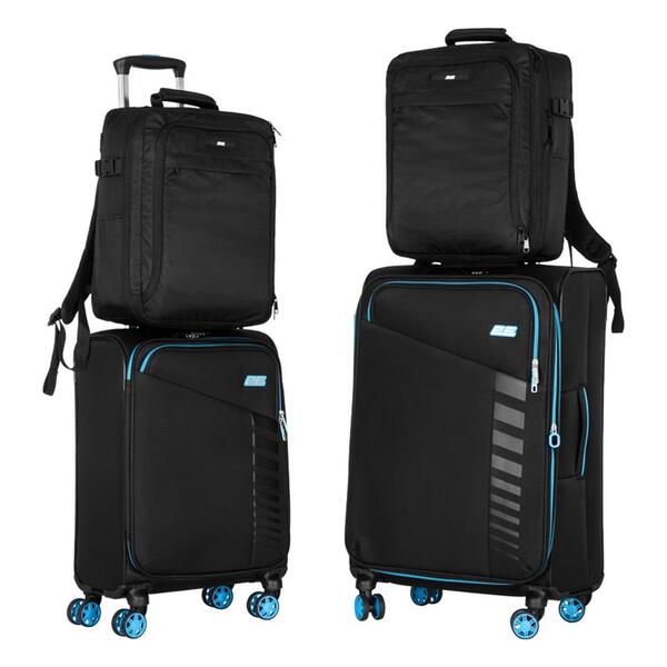 Набір валіз 2E Trek (M+S) + 2 Cabin (2E-SPE-TREK-SET4-BK)